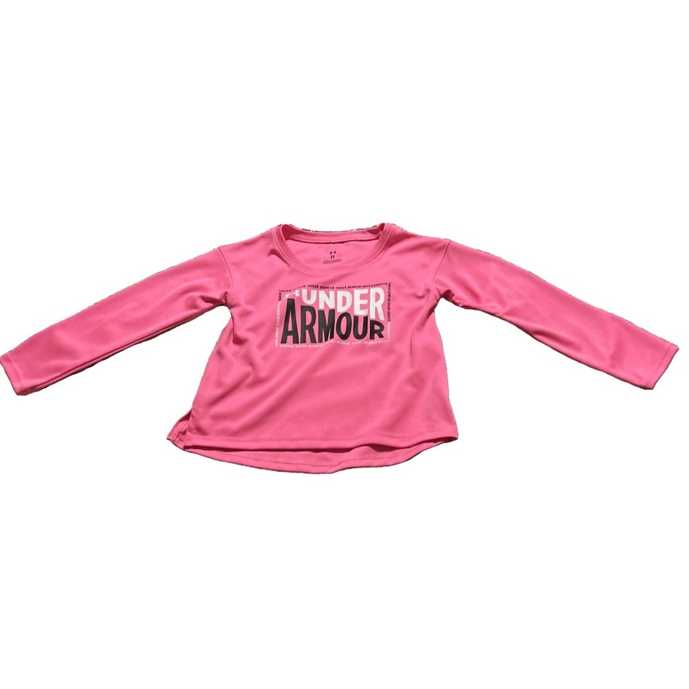 Pink Long Sleeve Under Armour Shirt Size 2T